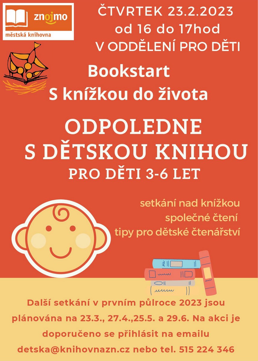 Bookstart - program pro rodiče s dětmi od 3 do 6 let