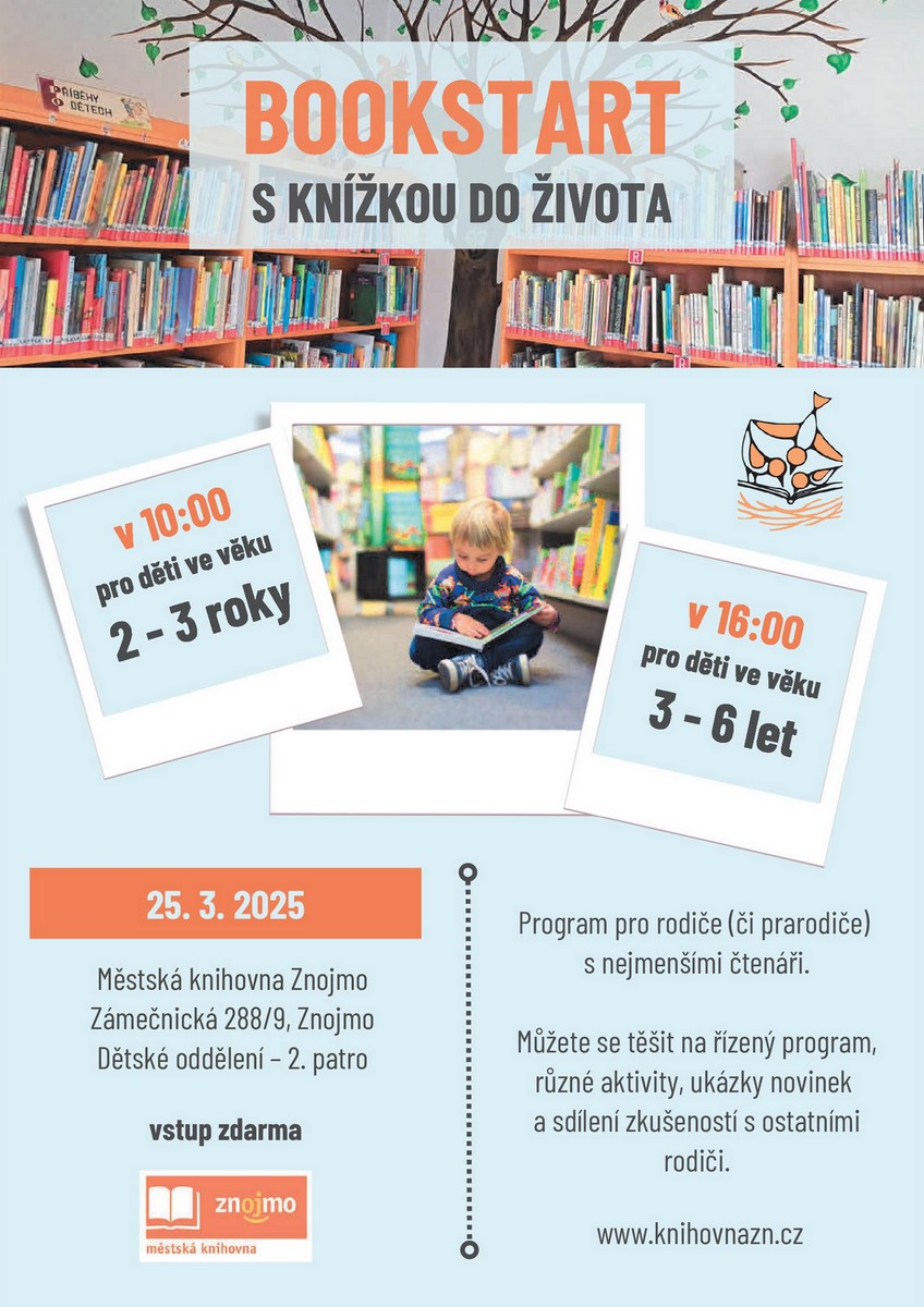 Pozvánka březen: Bookstart - program pro rodiče s dětmi