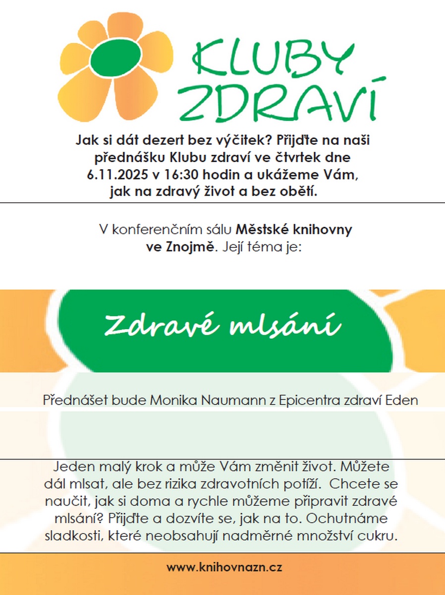 Klub zdraví: Zdravé mlsání