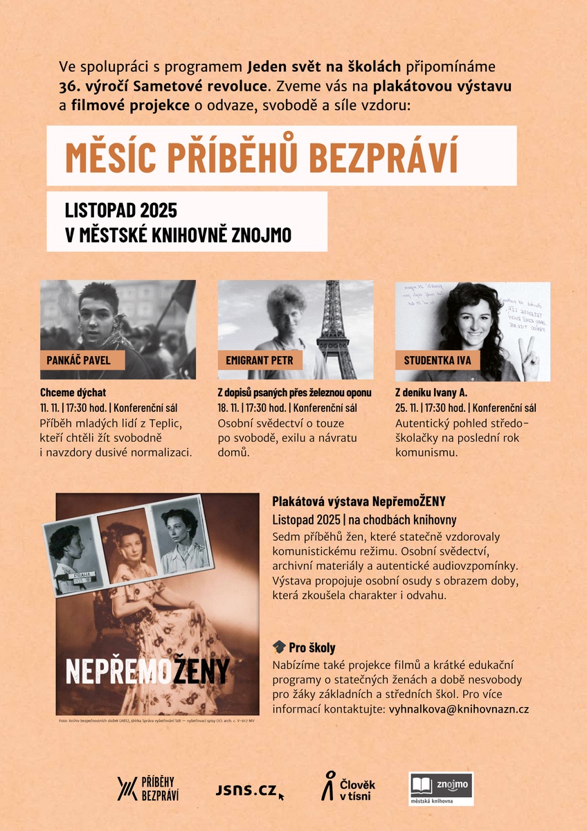 Listopad 2025: Měsíc Příběhů bezpráví