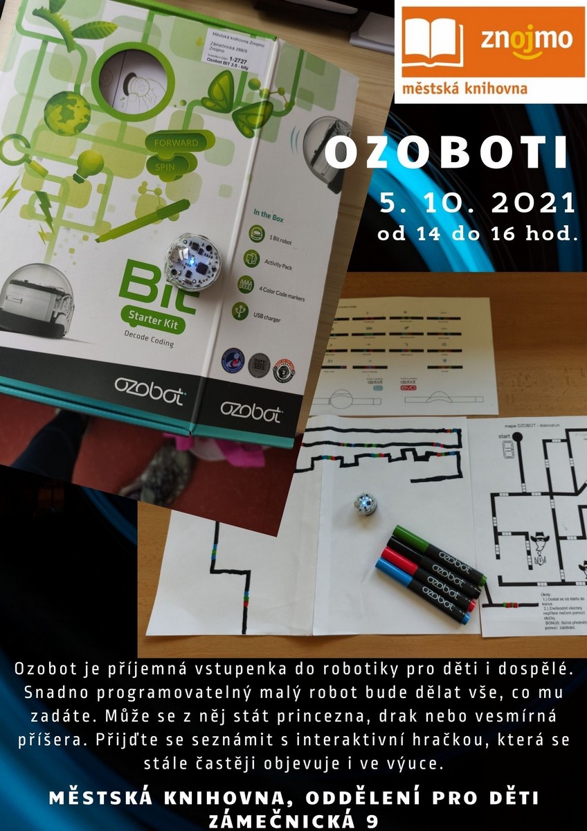 OZOBOTi v knihovně 5. 10. 2010 - 14 - 16 hod