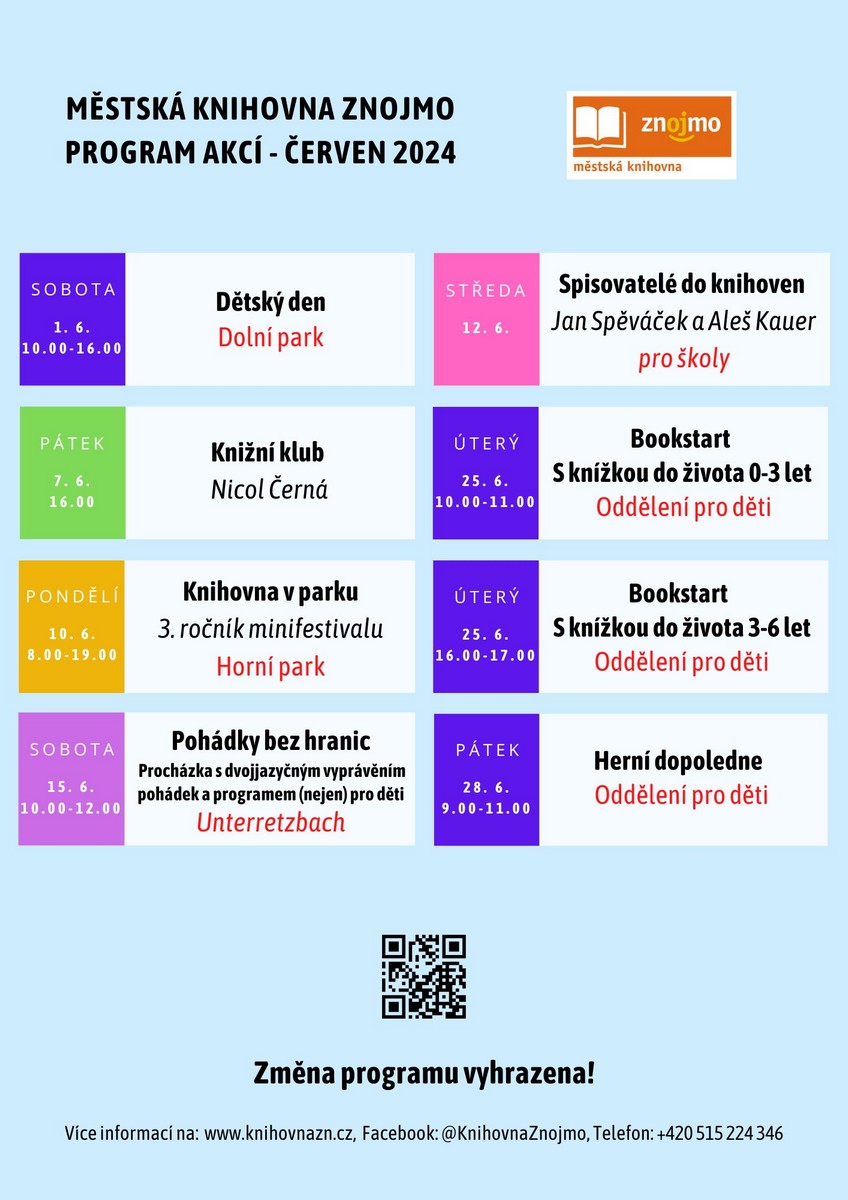  Program akcí na červen 2024