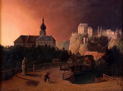 Požár Poitnerova mlýna ve Vranově n. Dyjí, 1842