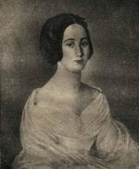 Portrét Elišky Wankelové, roz. Šímové, 16 let. Portrét byl namalován vídeňským malířem Bertholdem Kladivem