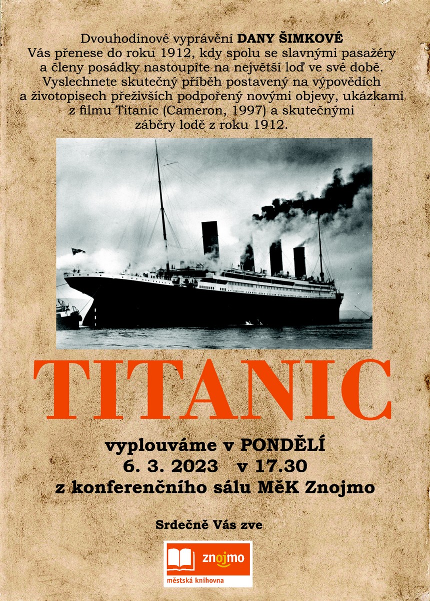 Pozvánka, Titanic - Dana Šimková
